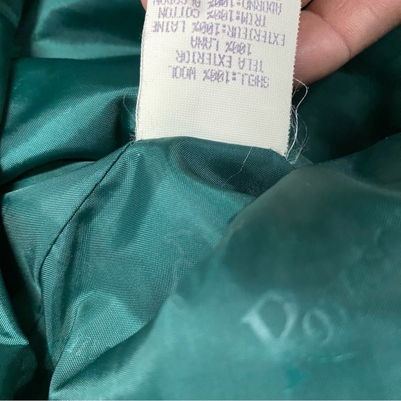 Rothschild Girl's Green Wool Pea coat 6 - Picture 8 of 9